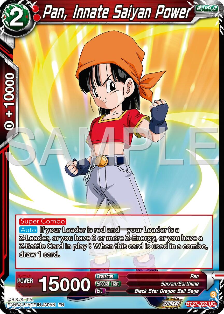 Pan, Innate Saiyan Power (BT27-023) [History of Z] | Devastation Store