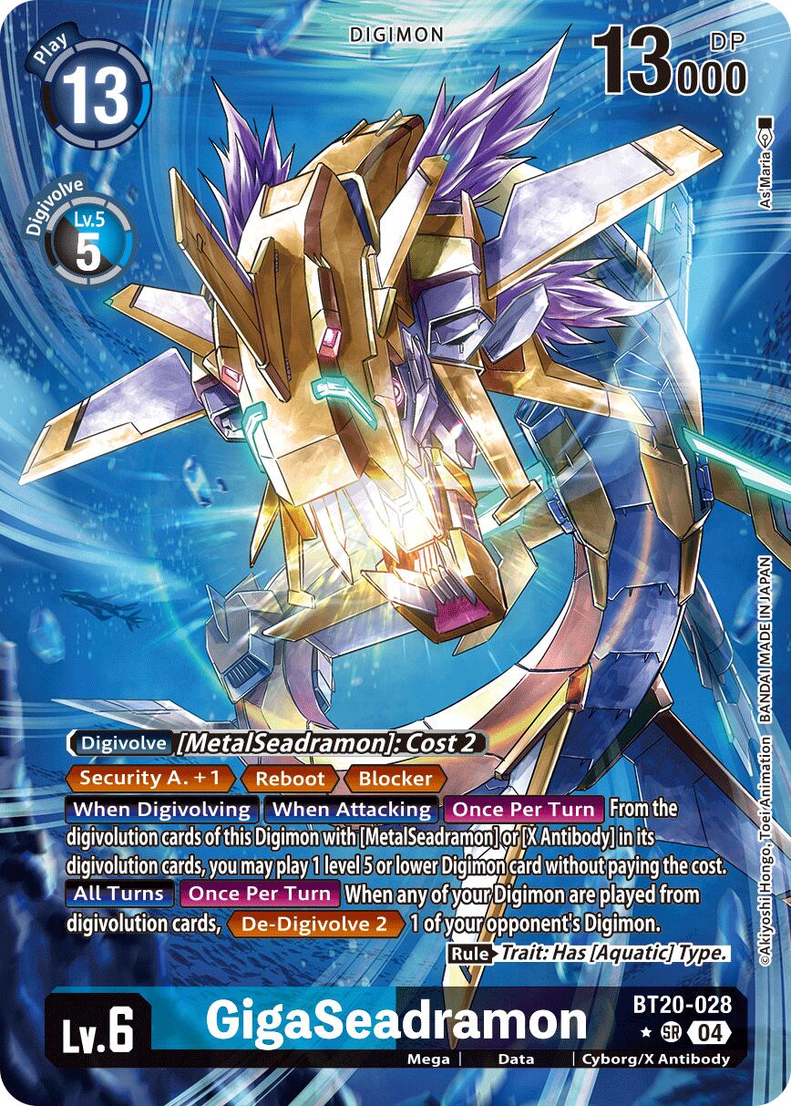 GigaSeadramon [BT20-028] (Alternate Art) [Release Special Booster Ver.2.5] | Devastation Store