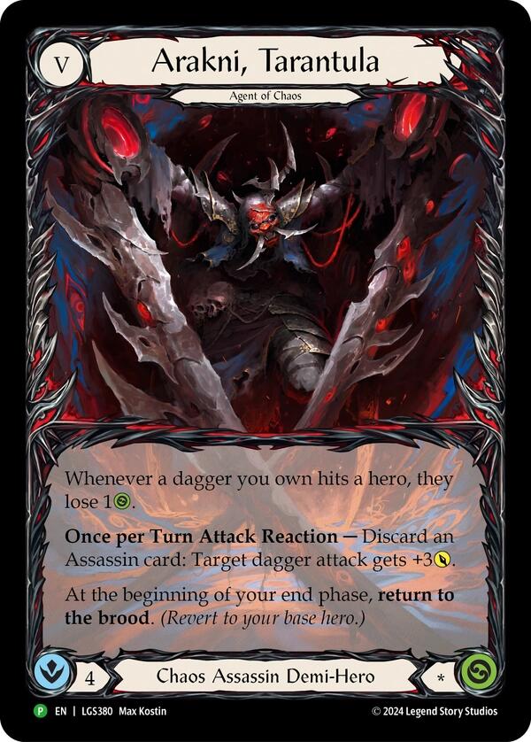 Arakni, Tarantula (Extended Art) [LGS380] (Promo)  Rainbow Foil | Devastation Store