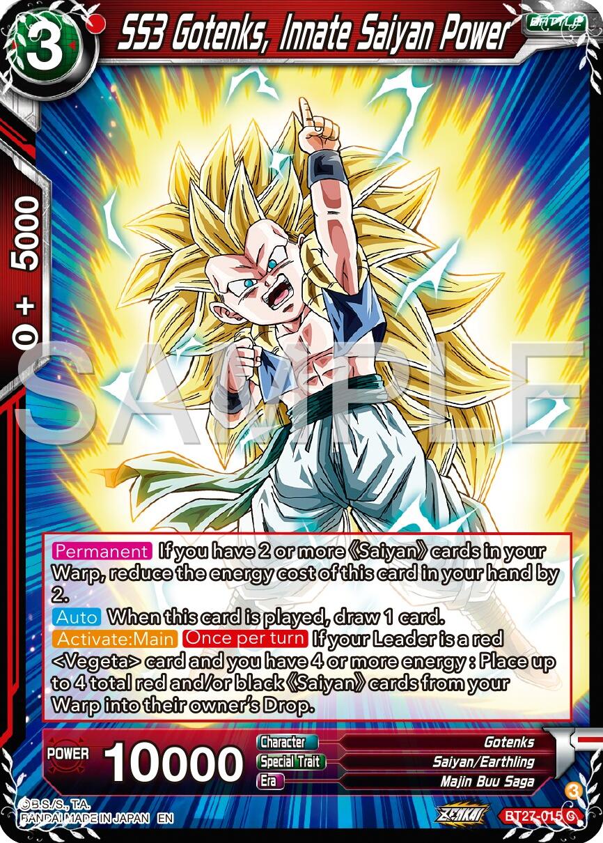 SS3 Gotenks, Innate Saiyan Power (BT27-015) [History of Z] | Devastation Store