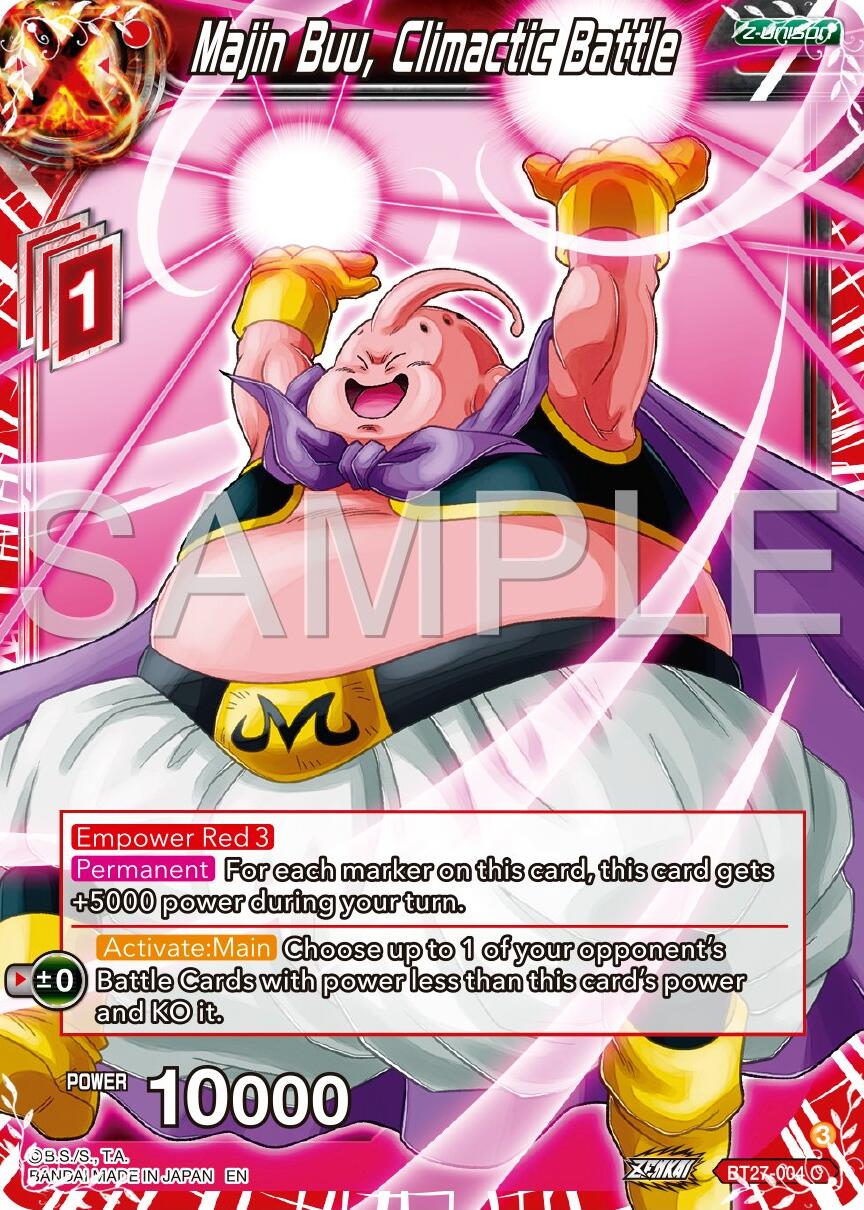 Majin Buu, Climactic Battle (BT27-004) [History of Z] | Devastation Store