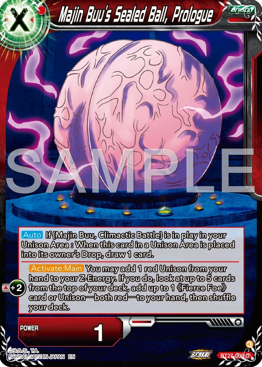 Majin Buu's Sealed Ball, Prologue (BT27-009) [History of Z] | Devastation Store