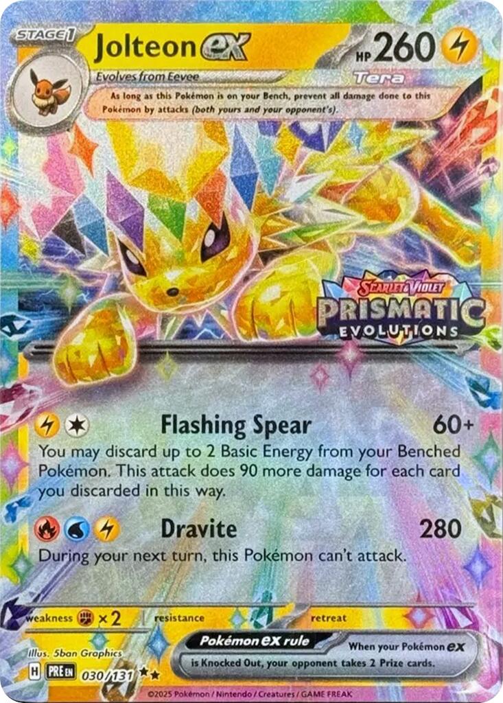Jolteon ex (030/131) (Prismatic Evolutions Stamp) [Scarlet & Violet: Prismatic Evolutions] | Devastation Store