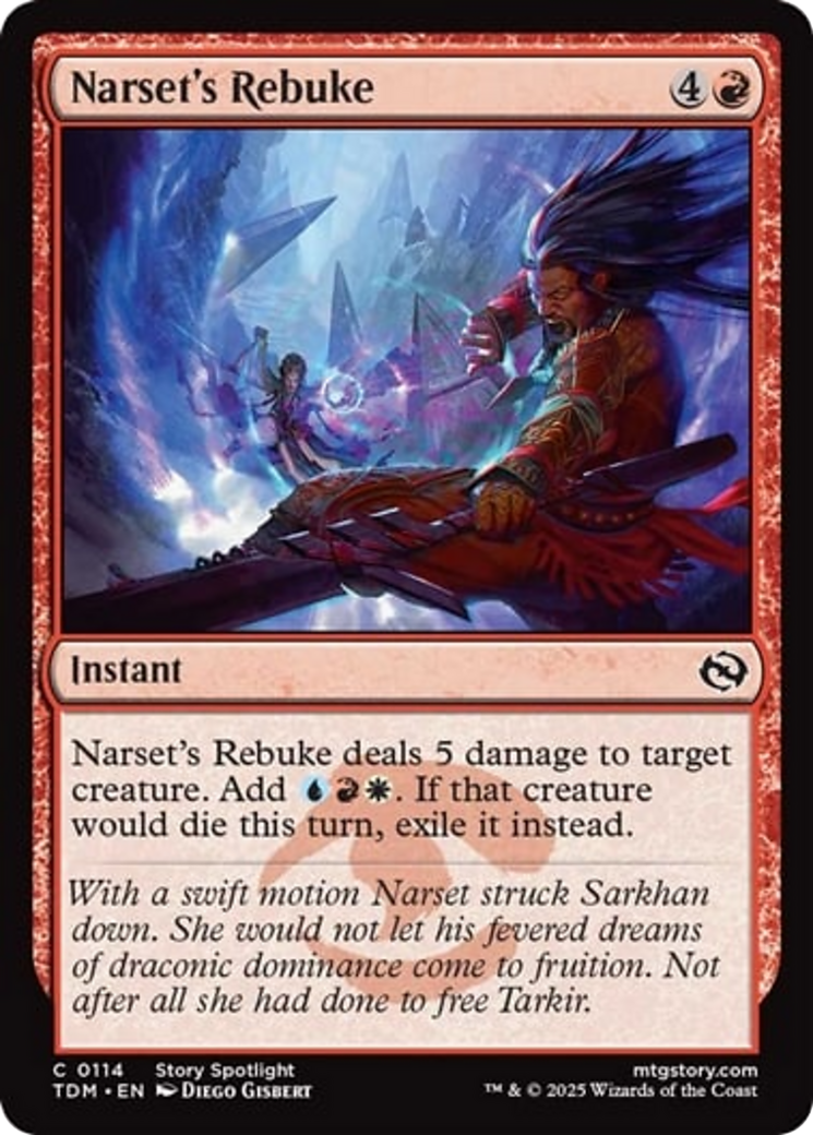 Narset's Rebuke [Tarkir: Dragonstorm] | Devastation Store