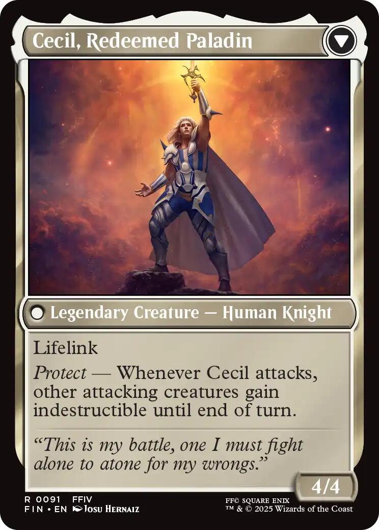 Cecil, Dark Knight // Cecil, Redeemed Paladin [FINAL FANTASY] | Devastation Store