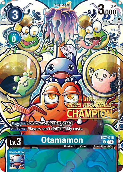 Otamamon [EX7-015] (2025 Regionals Champion) [Digimon LIBERATOR Promos] | Devastation Store