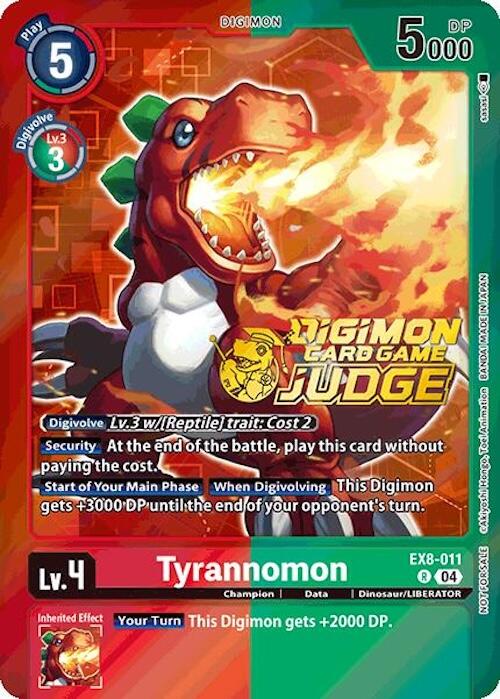 Tyrannomon [EX8-011] (Judge Pack 2025 Wave 1) [Chain of Liberation Promos] | Devastation Store