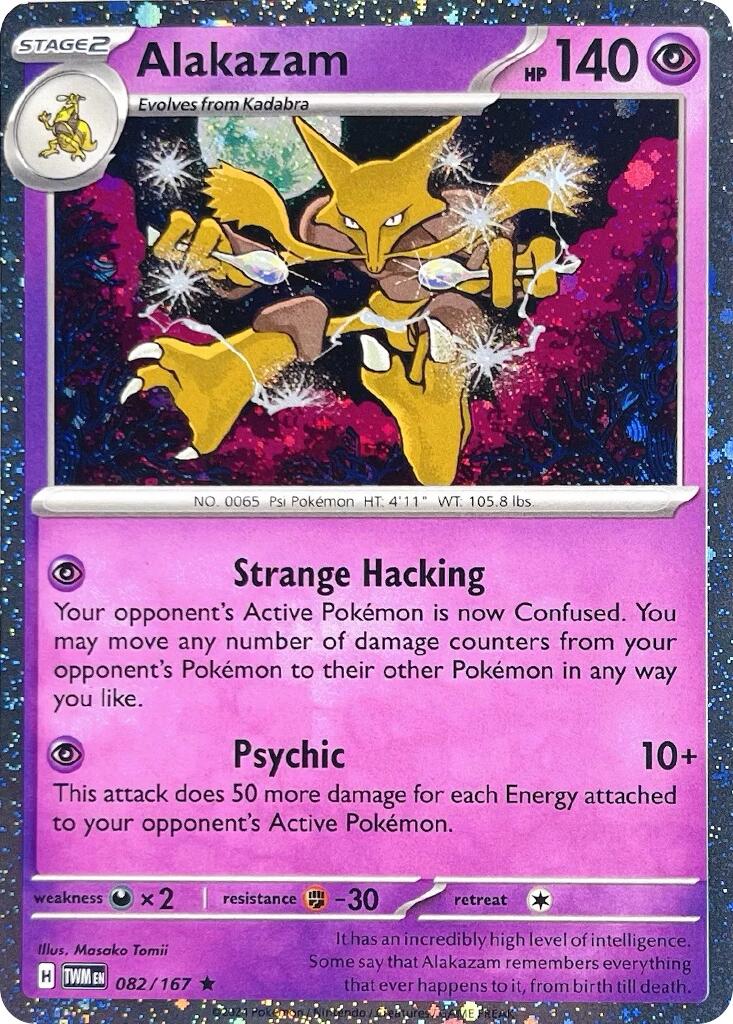 Alakazam (082/167) (Cosmos Holo) [Scarlet & Violet: Twilight Masquerade] | Devastation Store
