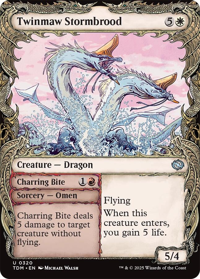 Twinmaw Stormbrood (Showcase) [Tarkir: Dragonstorm] | Devastation Store