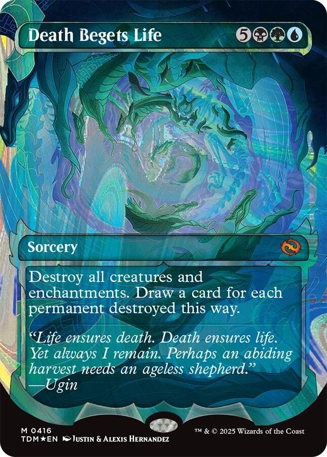 Death Begets Life (Showcase) (Halo Foil) [Tarkir: Dragonstorm] | Devastation Store