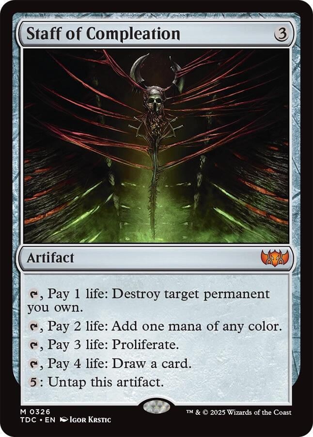 Staff of Compleation [Tarkir: Dragonstorm Commander] | Devastation Store