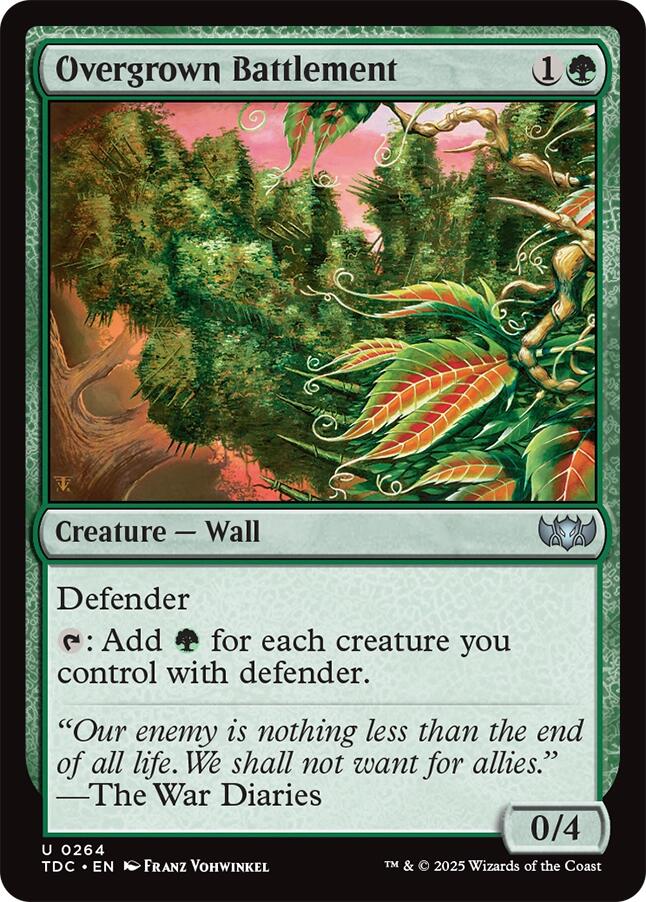 Overgrown Battlement [Tarkir: Dragonstorm Commander] | Devastation Store
