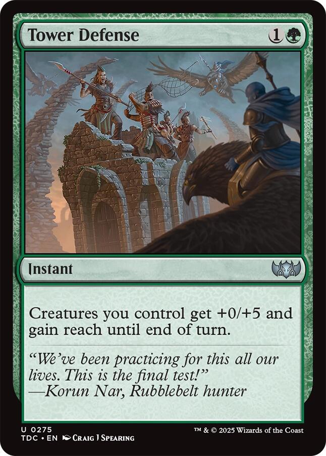 Tower Defense [Tarkir: Dragonstorm Commander] | Devastation Store