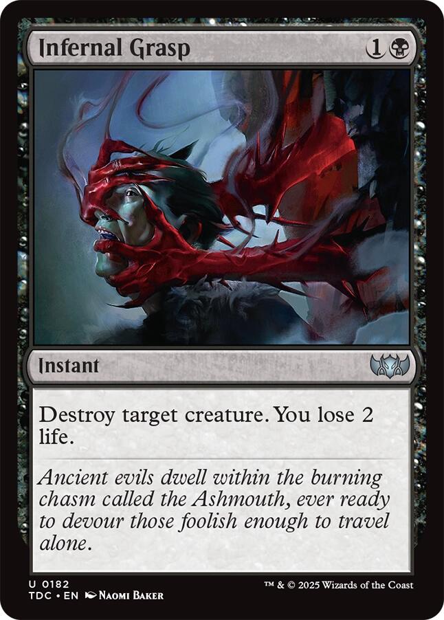 Infernal Grasp [Tarkir: Dragonstorm Commander] | Devastation Store