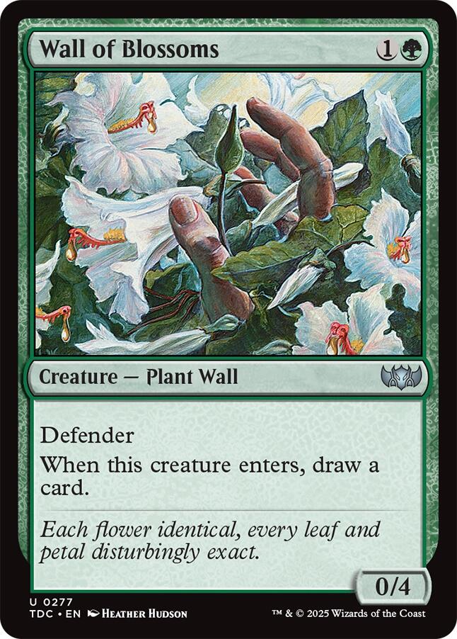 Wall of Blossoms [Tarkir: Dragonstorm Commander] | Devastation Store