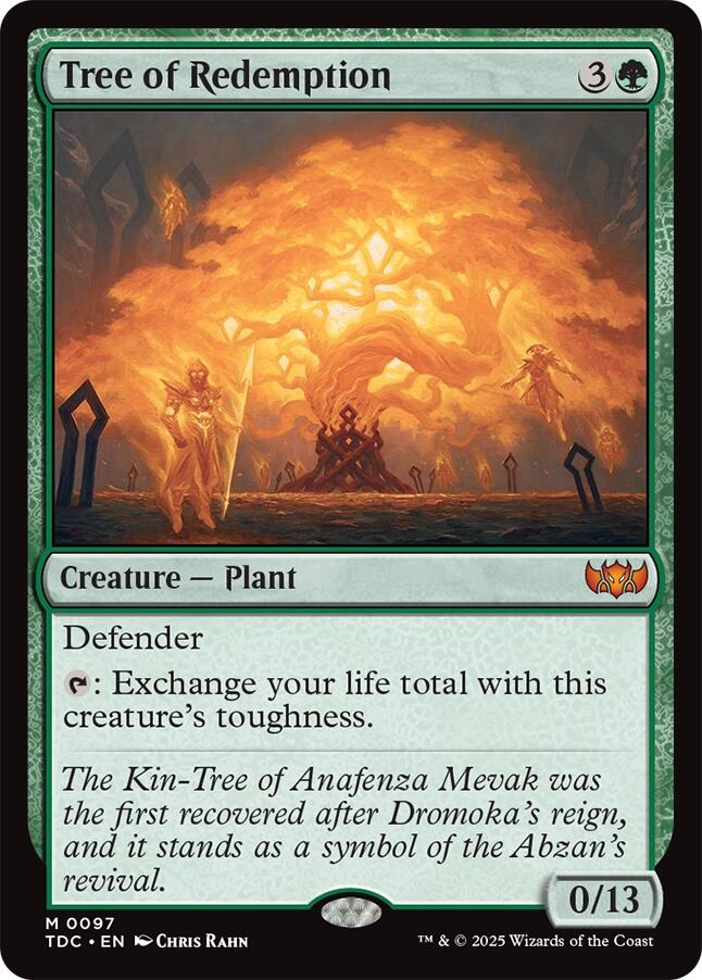 Tree of Redemption [Tarkir: Dragonstorm Commander] | Devastation Store