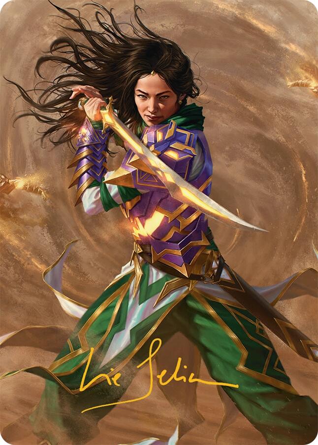 Descendant of Storms Art Card (2/54) (Gold-Stamped Signature) [Tarkir: Dragonstorm Art Series] | Devastation Store
