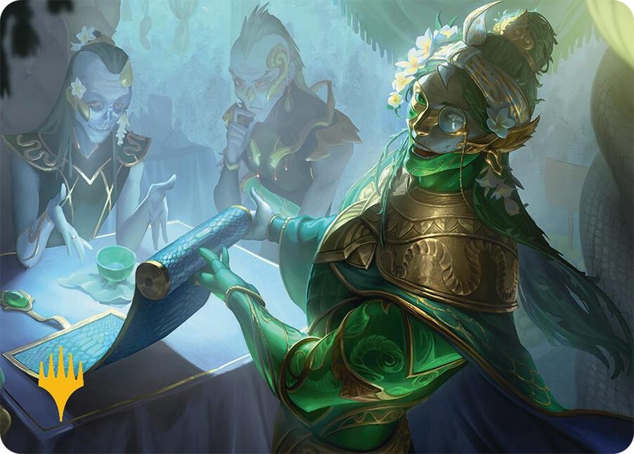 Sibsig Appraiser Art Card (8/54) (Gold-Stamped Signature) [Tarkir: Dragonstorm Art Series] | Devastation Store