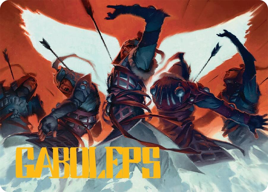 Desperate Measures Art Card (11/54) (Gold-Stamped Signature) [Tarkir: Dragonstorm Art Series] | Devastation Store