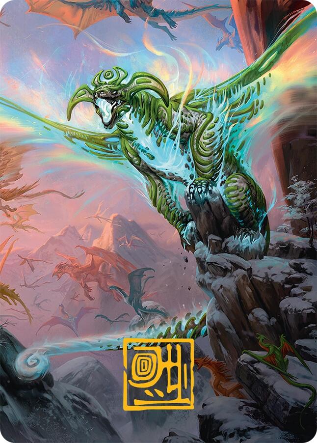 Ureni of the Unwritten Art Card (51/54) (Gold-Stamped Signature) [Tarkir: Dragonstorm Art Series] | Devastation Store