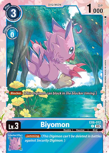 Biyomon [EX6-012] (Regulation Battle Vol. 1) [Infernal Ascension Promos] | Devastation Store