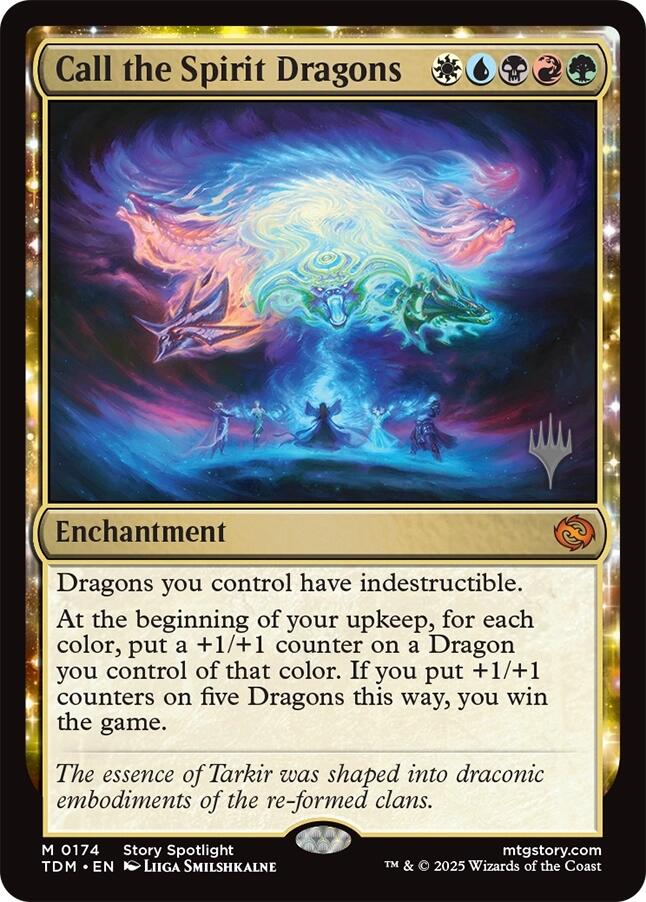 Call the Spirit Dragons [Tarkir: Dragonstorm Promos] | Devastation Store