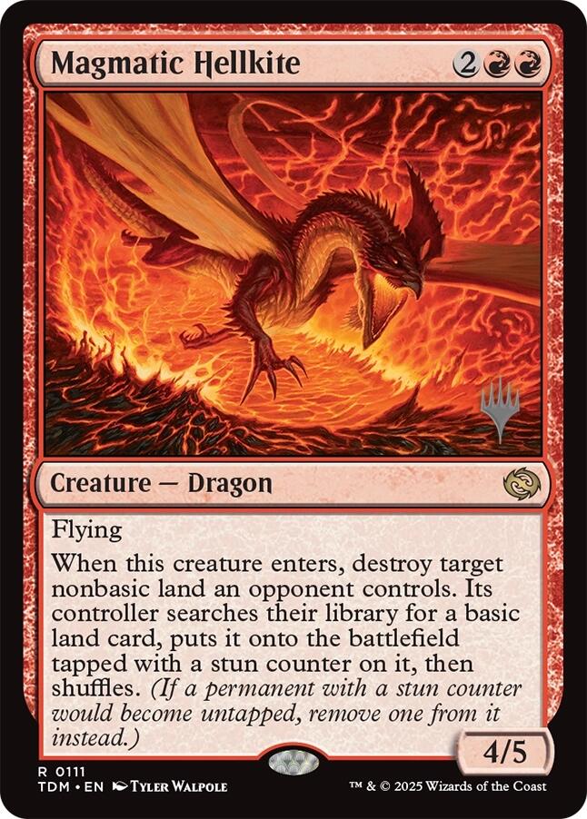 Magmatic Hellkite [Tarkir: Dragonstorm Promos] | Devastation Store