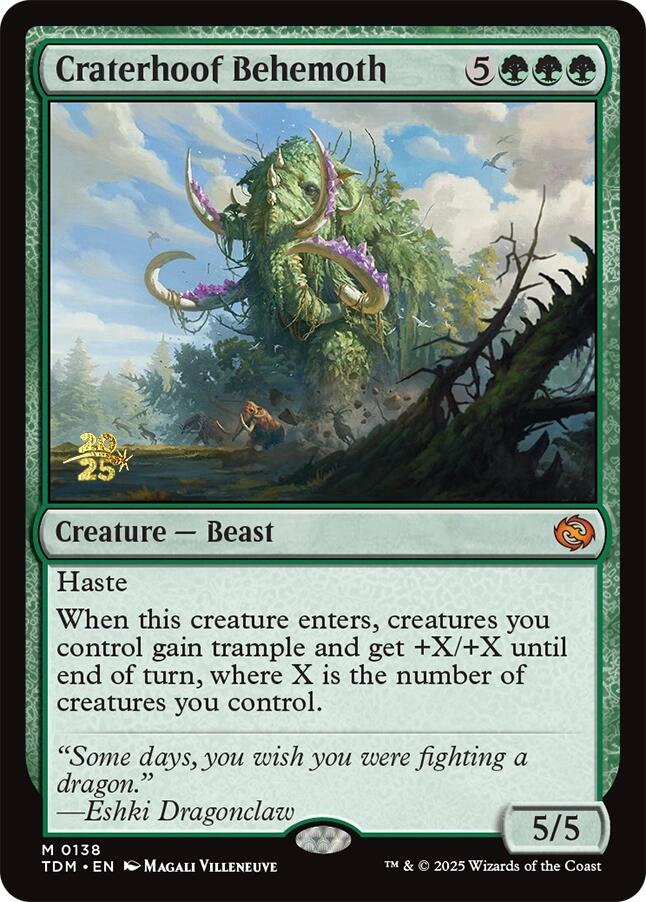 Craterhoof Behemoth [Tarkir: Dragonstorm Prerelease Cards] | Devastation Store