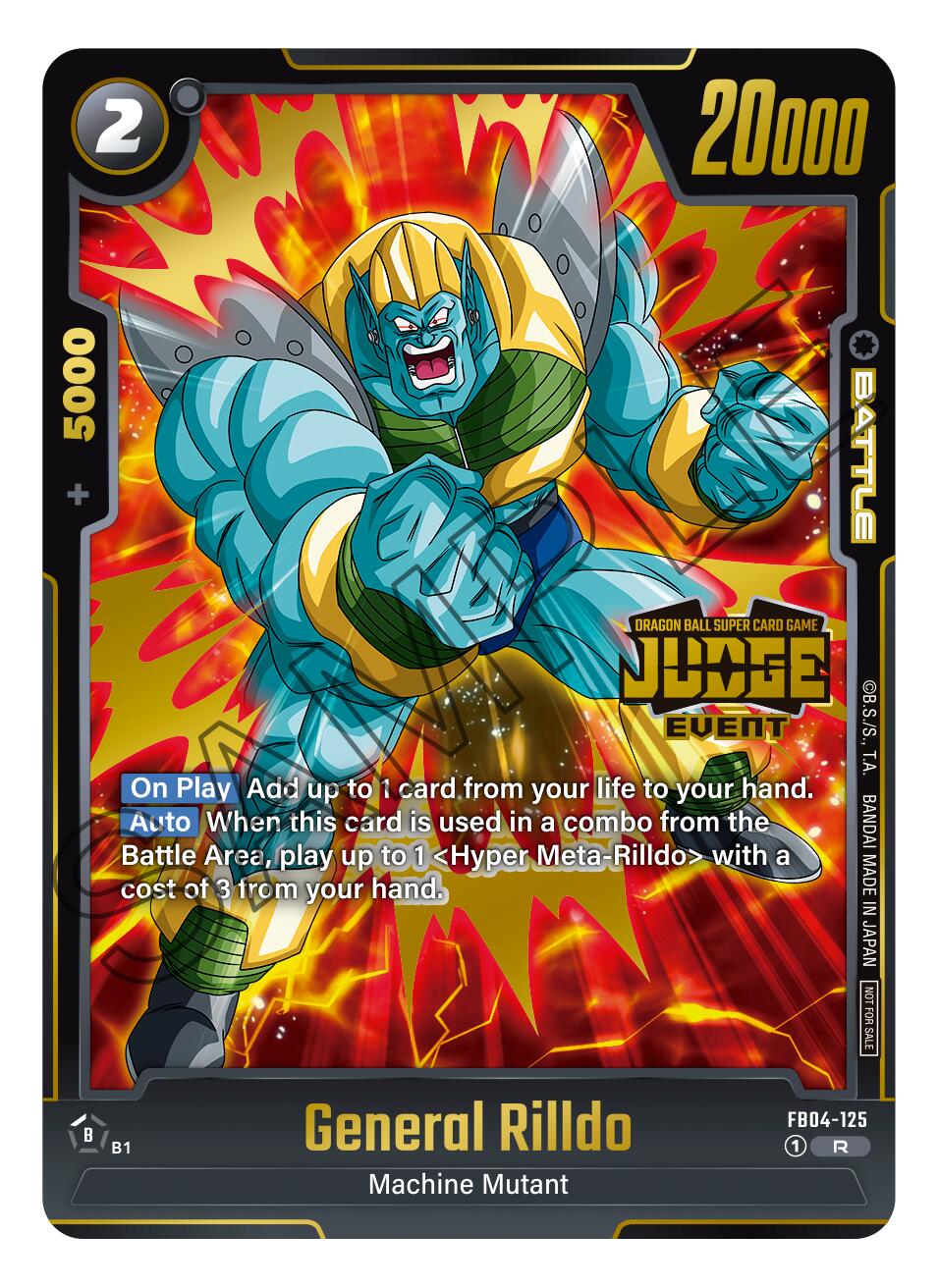 General Rilldo (Judge Pack 03 - Event Judge) [Fusion World Promotion Cards] | Devastation Store