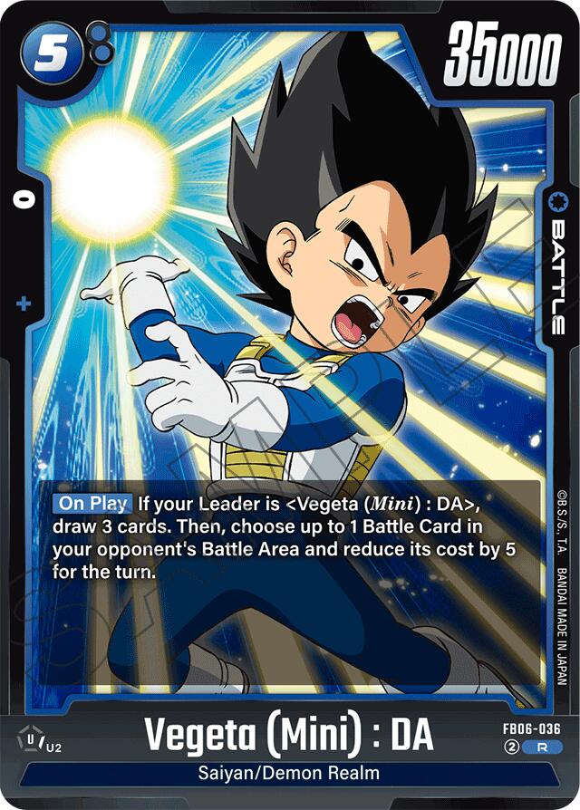 Vegeta (Mini) : DA - FB06-036 [Rivals Clash] | Devastation Store