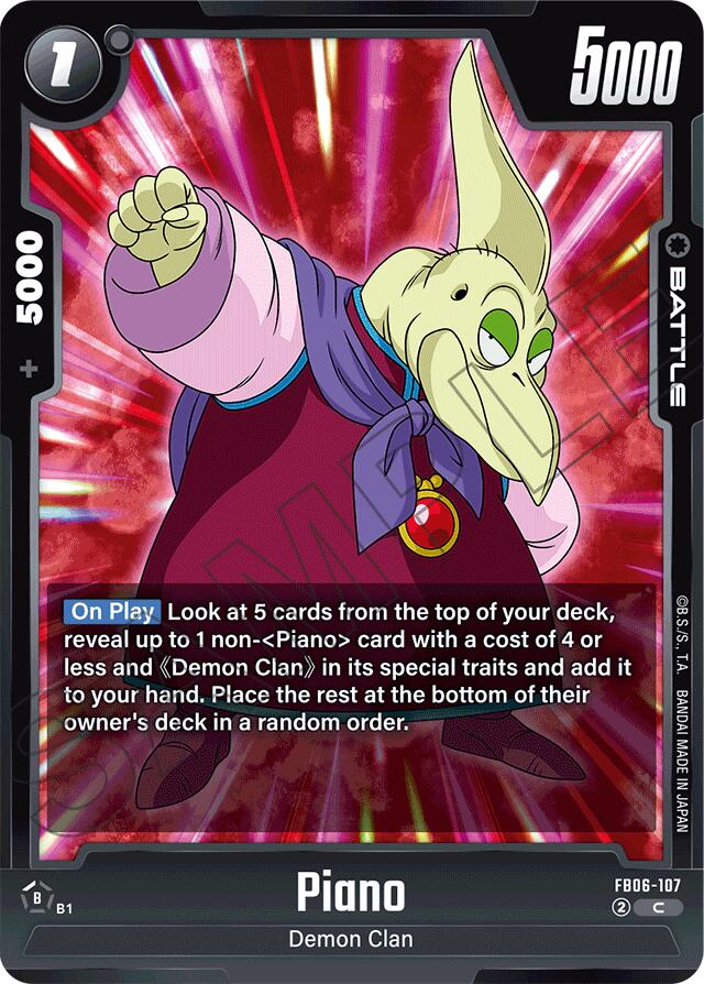 Piano (FB06-107) [Rivals Clash] | Devastation Store
