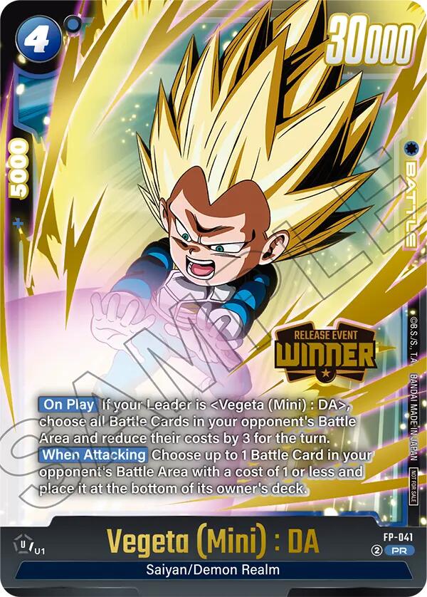 Vegeta (Mini) (FP-041) (Release Event Winner) [Rivals Clash Release Event Cards] | Devastation Store