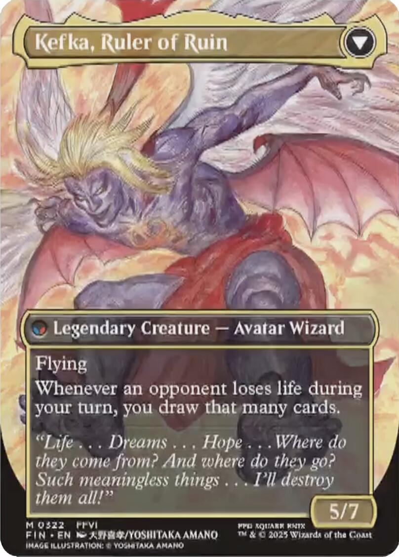 Kefka, Court Mage // Kefka, Ruler of Ruin (Borderless) (0322) [FINAL FANTASY] | Devastation Store