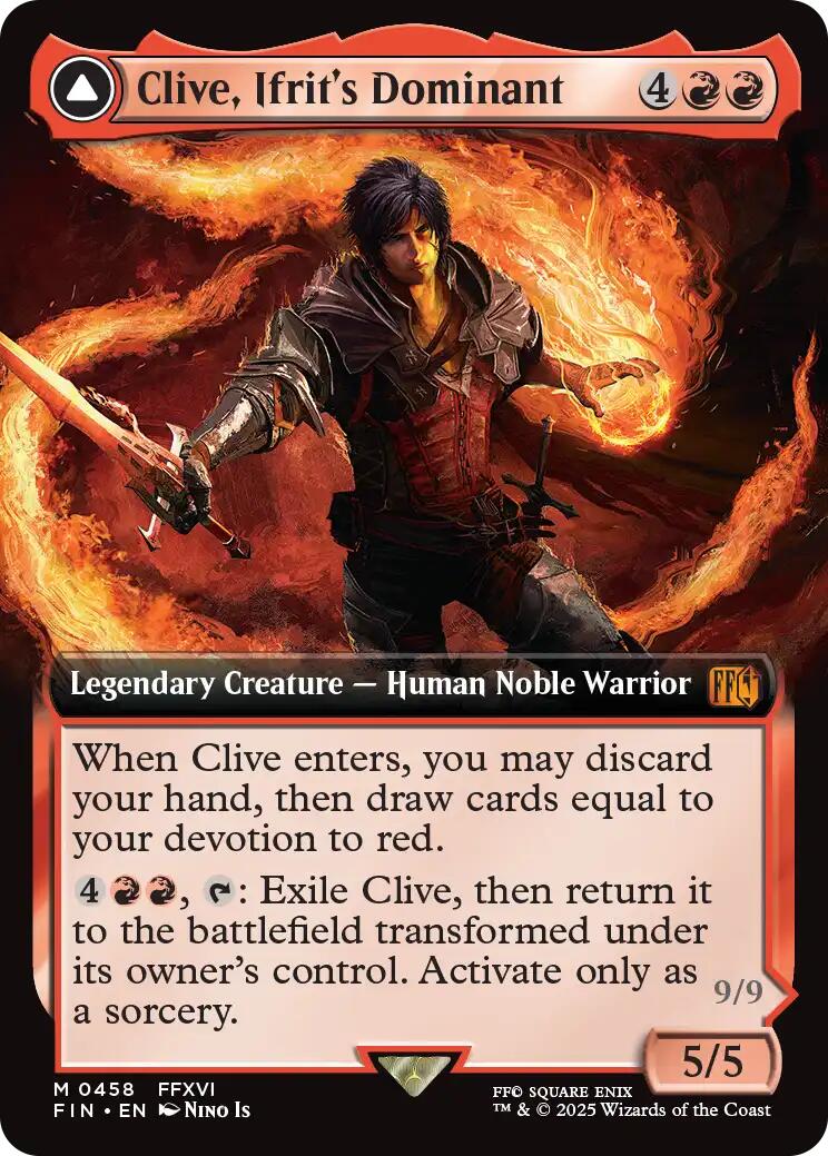 Clive, Ifrit's Dominant // Ifrit, Warden of Inferno (Extended Art) [FINAL FANTASY] | Devastation Store