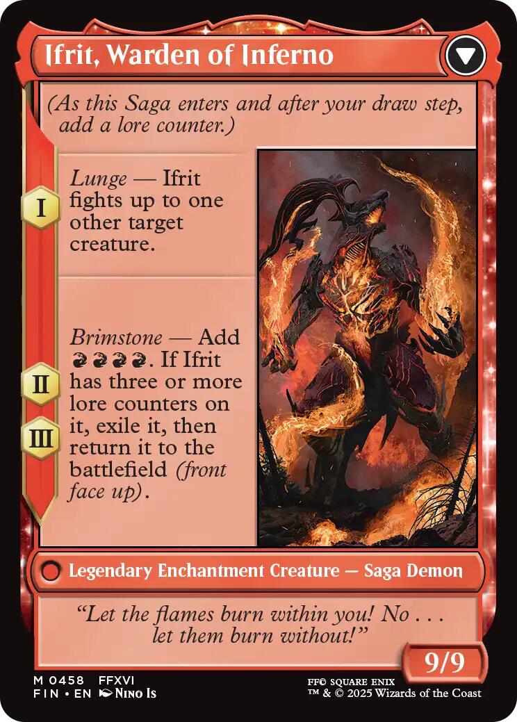 Clive, Ifrit's Dominant // Ifrit, Warden of Inferno (Extended Art) [FINAL FANTASY] | Devastation Store
