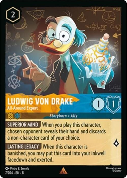 Ludwig Von Drake - All-Around Expert (7/204) [Reign of Jafar] | Devastation Store