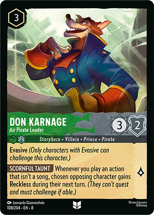Don Karnage - Air Pirate Leader (108/204) [Reign of Jafar] | Devastation Store