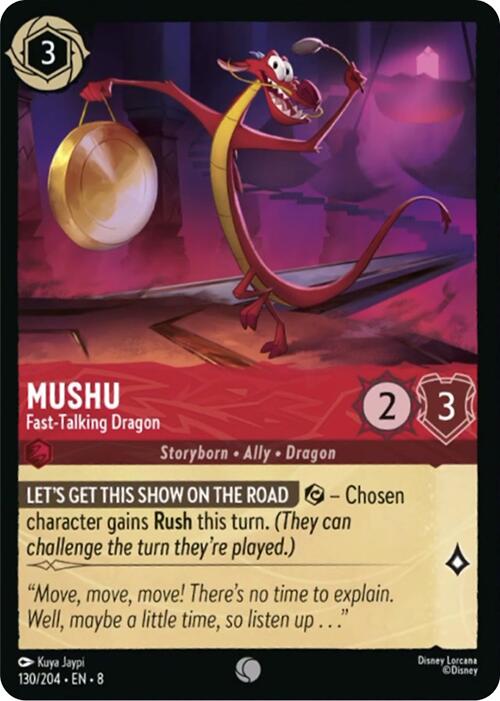 Mushu - Fast-Talking Dragon (130/204) [Reign of Jafar] | Devastation Store