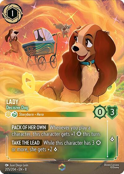 Lady - Decisive Dog (Enchanted) (205/204) [Reign of Jafar] | Devastation Store