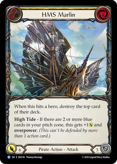 HMS Marlin [SEA136] (High Seas)  Rainbow Foil | Devastation Store