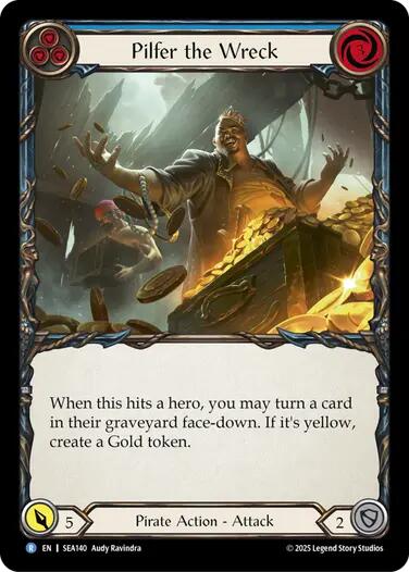 Pilfer the Wreck (Blue) [SEA140] (High Seas)  Rainbow Foil | Devastation Store