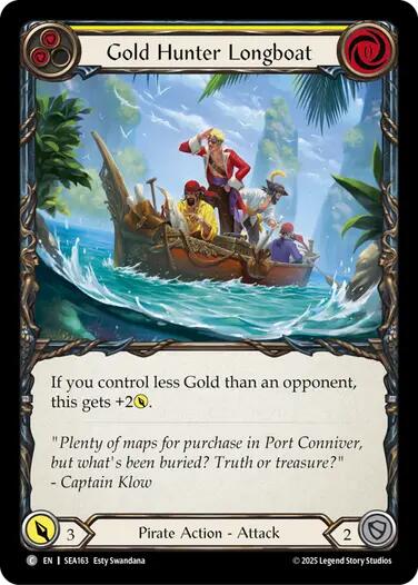 Gold Hunter Longboat [SEA163] (High Seas)  Rainbow Foil | Devastation Store