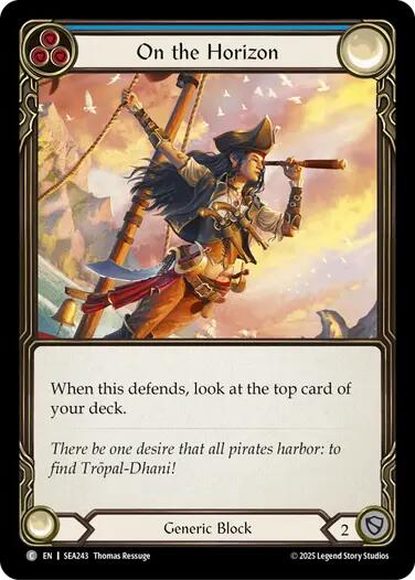 On the Horizon (Blue) [SEA243] (High Seas)  Rainbow Foil | Devastation Store