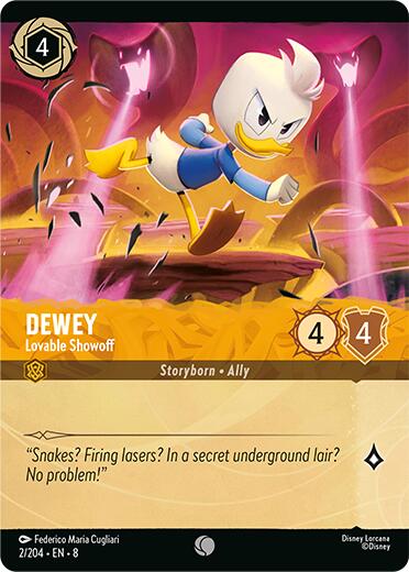 Dewey - Lovable Showoff (Foil) (2/204) [Reign of Jafar] | Devastation Store