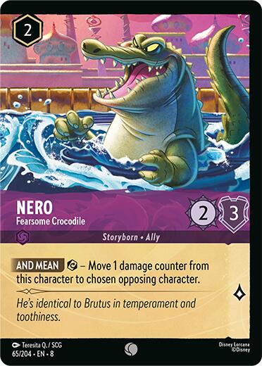 Nero - Fearsome Crocodile (Foil) (65/204) [Reign of Jafar] | Devastation Store