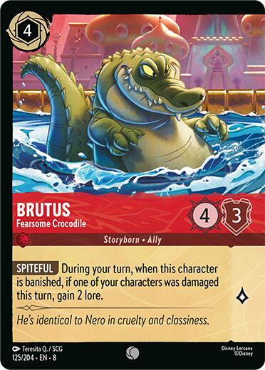 Brutus - Fearsome Crocodile (Foil) (125/204) [Reign of Jafar] | Devastation Store