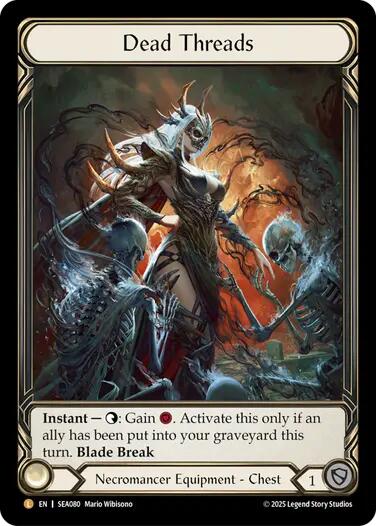 Dead Threads (Treasure) [SEA080] (High Seas)  Cold Foil | Devastation Store