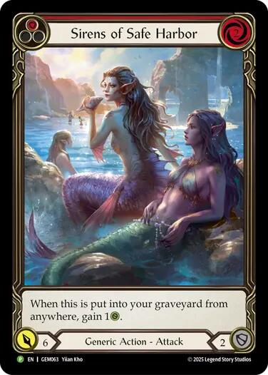 Sirens of Safe Harbor (Red) [GEM063] (GEM Pack 2)  Rainbow Foil | Devastation Store