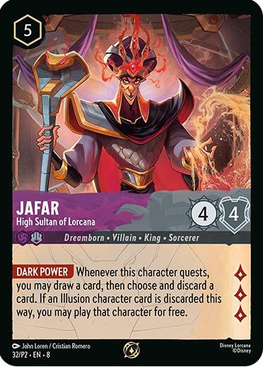 Jafar - High Sultan of Lorcana (Store Champion Participant) (32/P2) [Promo Cards] | Devastation Store