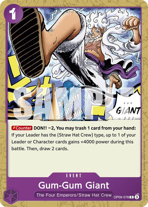 Gum-Gum Giant (Reprint) [Starter Deck: Purple/Black Monkey.D.Luffy] | Devastation Store